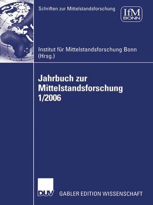 cover image of Jahrbuch zur Mittelstandsforschung 1/2006
